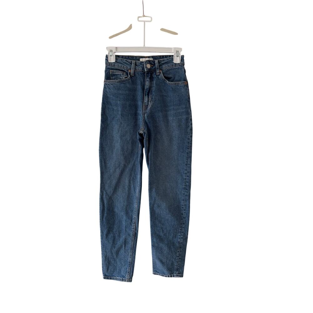 H&M High Waisted Classic Blue Denim Jeans US 2 - Picture 2 of 8